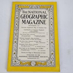 National‎ Geographic Magazine September  1955 No Map